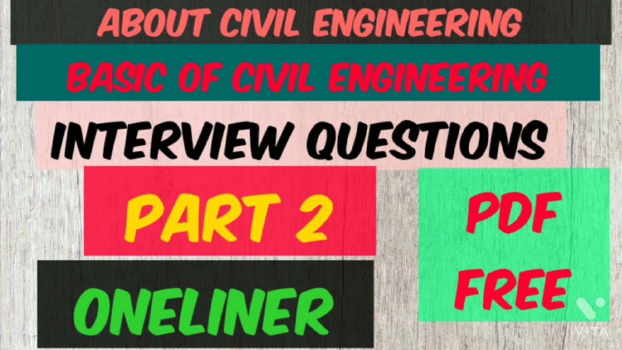 Basic Of Civil Engineering Part 2 Most Important Question About Civil ...