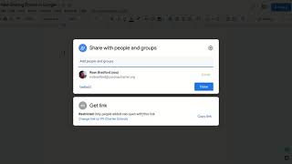 Updated Sharing Screen in Google Drive, Docs, Sheets, Slides, and Forms
