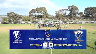 2022 LA Boys U18 National Championship - VIC vs WA