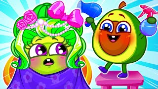 💖First Haircut🤩 Kids Pretend Play Hair and Beauty Toy Salon || Kids Cartoon by Pit & Penny Stories🥑✨