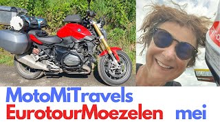 Dry Moselle bends and under the high bridge! S2-E7 Mini Motorcycle Trip Luxembourg