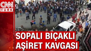 Şanlıurfa'da aşiret kavgası: 200 kişi sopa ve bıçaklarla birbirine girdi, 2 polis yaralandı