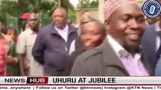 SCT NEWS: Uhuru Kenyatta and Jeremiah Kioni present at the Jubilee HQ