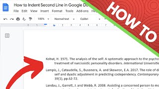 How to Indent Second Line in Google Docs for Citations