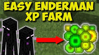 EASIEST ENDERMAN XP FARM IN MINECRAFT!!! - 1.17+ Infinite XP Farm