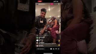 Blueface on ig live with chriseanrock 👀