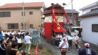 2024年 美浜町 布土 本楽祭（上村組護王車 S字曳き込み）