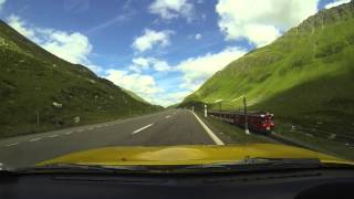 mx5 up oberalppass from antermatt