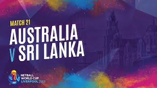 Australia v Sri Lanka | Match 21 | NWC2019