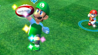 Mario and Sonic at the Olympic Games 2020 Rugby Seven Mario , Waluigi , Daisy , Wario