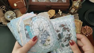 【ASMR】コラージュ　手帳を飾る 콜라주 스크랩북　collage art　Journal Scrapbooking コラージュノート