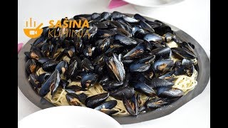 Dagnje na buzaru recept Mussels Recipes - Sašina kuhinja