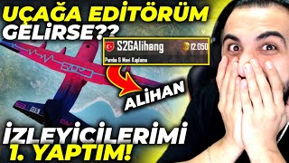 UÇAĞA ALİHAN GELİRSE?? 😮 İZLEYİCİLERİMİ 1. YAPTIM! | PUBG MOBILE