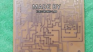 طريقة طباعة مخطط على بطاقة PCB  و اذابة النحاس و الحصول على PCB احترافية . صنع بوردة الكترونية .