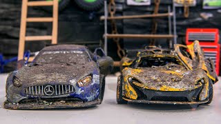 Restoration Abandoned McLaren P1 vs Mercedes-Benz AMG GTR - Model Cars