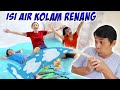 SERU !!! ISI AIR & MAIN di KOLAM RENANG BARU DI DEPAN RUMAH | Vlog Drama Lucu | CnX Adventurers