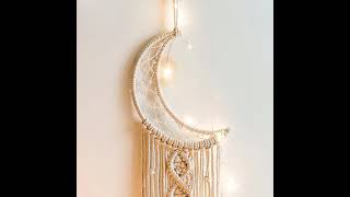 Star Moon Macrame Dream Catcher