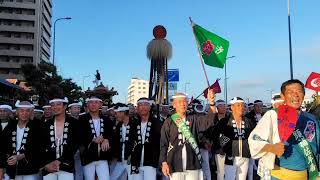 令和6年9月14日 岸和田だんじり祭 曳き出し 藤井町　カンカン場