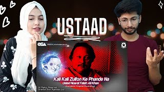 Indian reacts to KALI KALI ZULFON KE PHANDE NA DAALO |  Ustad Nusrat fateh Ali Khan