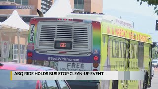 ABQ Riding holding clean-up event