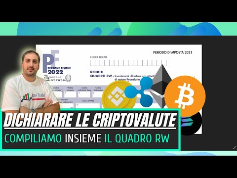 Come Dichiarare Le CRIPTOVALUTE - Compilazione Quadro RW - YouTube