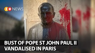 Bust of Pope St John Paul II vandalised in Paris | SW NEWS | 239