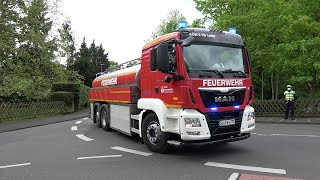 [Tankwagen 14.000] Ex-Milchlaster bei Feuerwehr | Einsatzfahrten bei Großbrand Siegwerk (Siegburg)