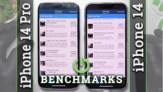 APPLE iPhone 14 PRO vs iPhone 14 - ALL BENCHMARKS AnTuTu / 3DMark / Geekbench / GFXBench  A16 vs A15