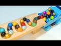 Marble Run Race☆HABA Rotating Wooden Slope Course & Retro Truck