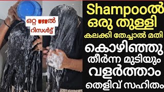 തല കഴുകുമ്പോൾ shampooൽ mix ചെയ്ത് മുടി കഴുകിയാൽ മതി🔥കൊഴിഞ്ഞു തീരാറായ മുടിയും വളർത്താം(തെളിവ് സഹിതം)😱