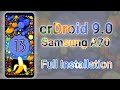 crDroid v9.0 Android 13 Custom ROM Installation on Samsung A70