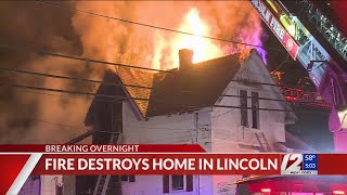 Fire rips through Lincoln home