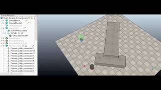 Bug2 Algorithm on V-rep (Simple Scene)