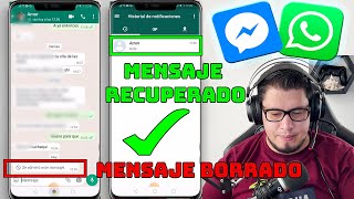 Me Enviaron un Mensaje de Whatsapp y lo Eliminaron | Leer mensajes Borrados de WhatsApp y Messenger