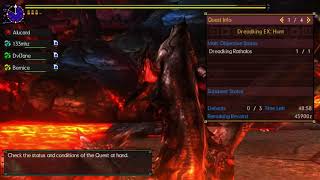 [MHGU/MHXX] EX Dreadking Rathalos Speedrun 1'01''60