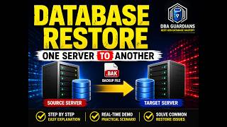 Database Restore from One Server to Another | DBA Real-Time Scenario | SQL DBA Course |