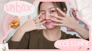 unbox accessories 📦✨ แกะกล่องเครื่องประดับน่ารักๆ 💍 สร้อย,แหวน,กำไล บอกเลยว่าปังทุกร้าน!!