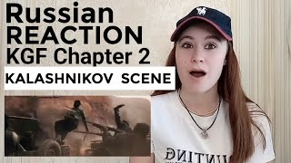 Foreigner React to KGF Chapter 2 KALASHNIKOV SCENE | Yash, Sanjay Dutt | Kalashnikov Scene REACTION