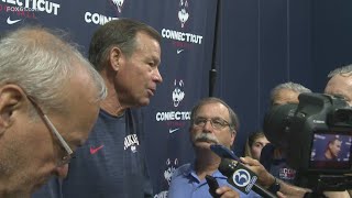 UConn Head Coach Jim Mora sounds off on college football conference realignment