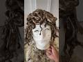 How to make Medusa’s hair? #halloween #halloweencostume #medusa #diy #howto #headpiece #snakehead