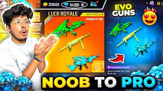 Free Fire Noob To Pro In 8 Mins😍All New Legendary Gun Skins💎 And Bundle -Garena Free Fire