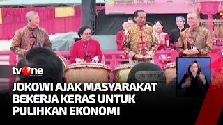 Presiden Jokowi \u0026 Megawati Hadiri Perayaan Imlek Nasional 2023 | Kabar Pagi tvOne