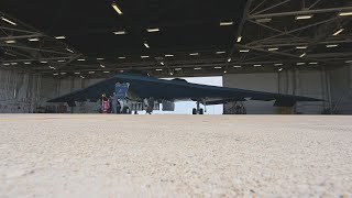 Launching a B-2 Spirit Stealth Bomber at Whiteman Air Force Base