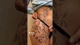 🥰Hari Hari odhani 😂🤪 private part tattoo video 🥰  tattoo video #tattooartist #tattoos #tattoodesign