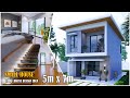 Tiny House Design | 2storey small House | 5m x 7m with 2Bedroom