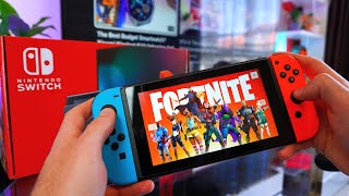 Nintendo Switch - Unboxing And POV Gameplay Test (Fortnite)