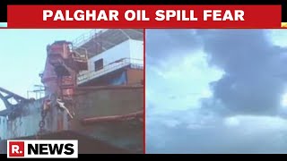 Maharashtra: Oil Leak Spotted Around Barge 'Gal Constructor' off Palghar Coast