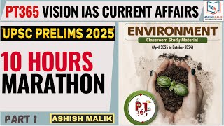 Part-1 VisionIAS PT365 ENVIRONMENT (APRIL-OCT 24)Current Affairs #upsc #pt365 #polity #prelims2025