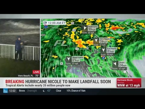 The Weather Channels Hurricane Coverage On Hurricane Nicole (Part 1 ...