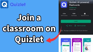How to Join a Classroom on Quizlet App? Enroll a Class on Quizlet App on Android 2024